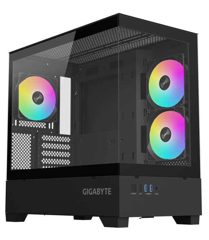 GIGABYTE C201P Mid-Tower Gaming Cabinet (Black)