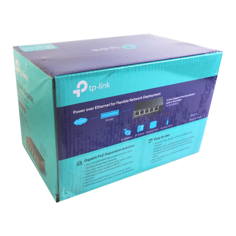 TP-LINK TL-SF1005LP — 5-Port 10/100 Mbps Desktop PoE Switch