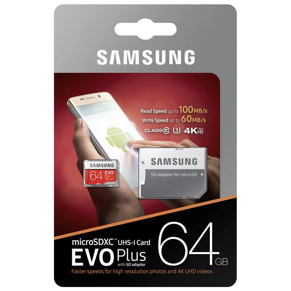 SAMSUNG FLASH STORAGE DEVICE EVO Plus 64GB Class 10(Storage/SSD)