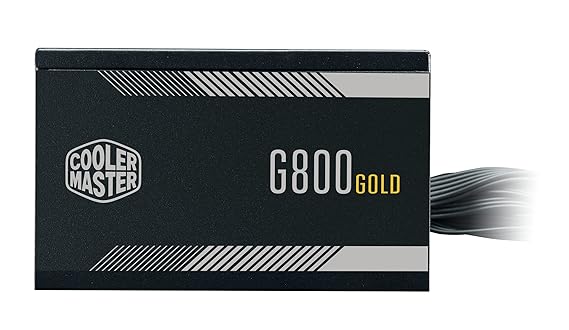 Cooler Master G800 Gold Power Supply - Non Modular | 80 Plus Gold Certified | 120mm HDB Fan | DC-to-DC Circuit Design | ATX 2.52 Version | 800 Watt