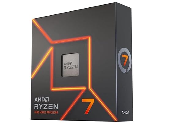 AMD 7000 Series Ryzen 7 7700X Desktop Processor 8 cores 16 Threads 40 MB Cache 4.5 GHz Up to 5.4 GHz Socket AM5
