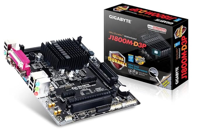 GIGABYTE Ga-J1800M-D3P Micro ATX Motherboard(Built-in Celeron J1800-2.41Ghz Dual Core Processor