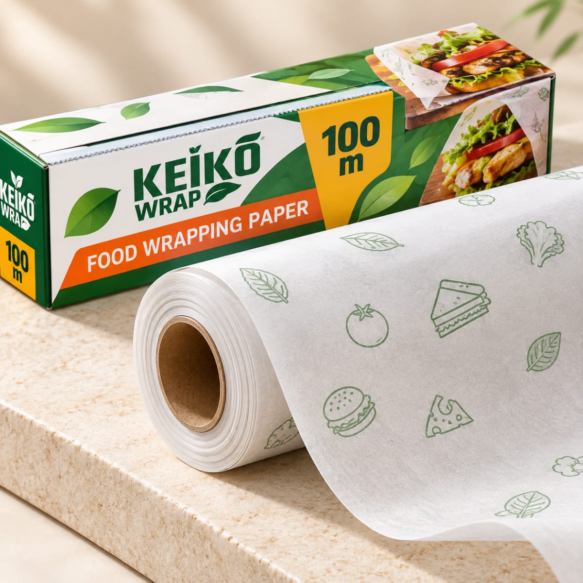 KEIKOwrap Food Wrapping Paper Roll — 100 m — image 3