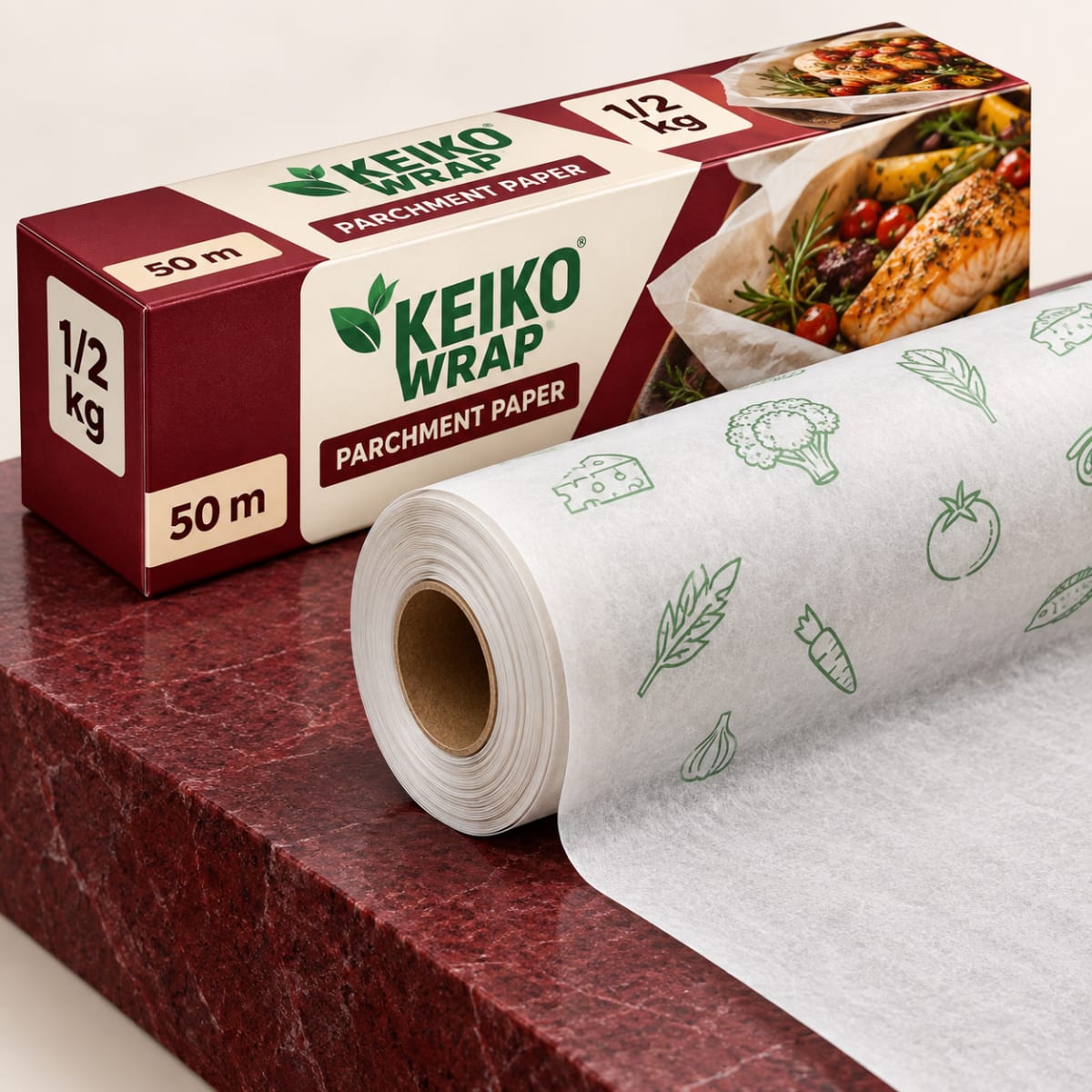 KEIKOwrap Parchment Paper Roll — 50 m / 1/2 kg — image 3