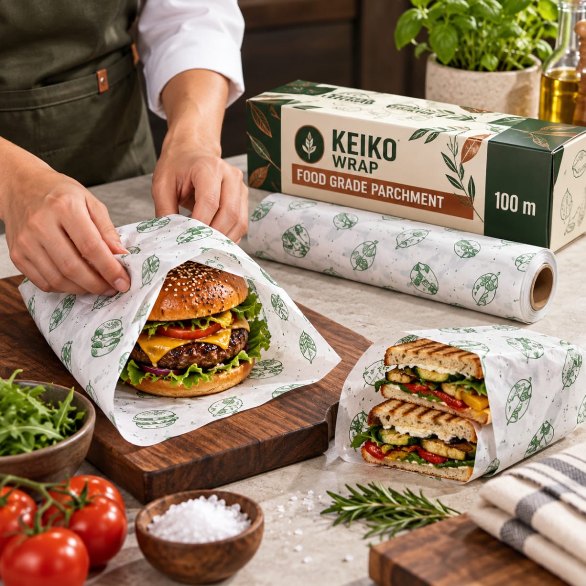 KEIKOwrap Food Grade Parchment Paper Roll — 100 m — image 2