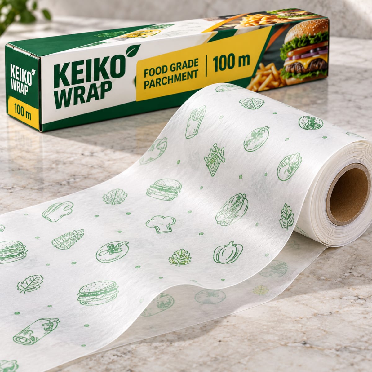 KEIKOwrap Food Grade Parchment Paper Roll — 100 m — image 3
