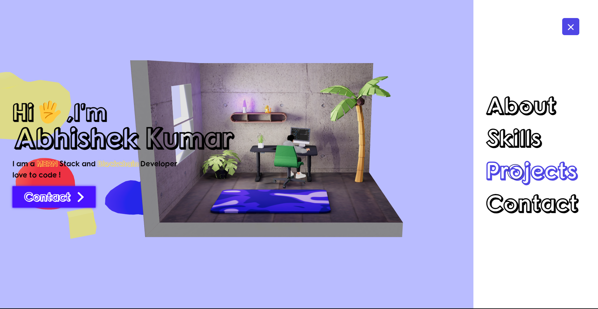 GitHub - abhi8960git/Portfolio_Website: 3d portfolio website using ...