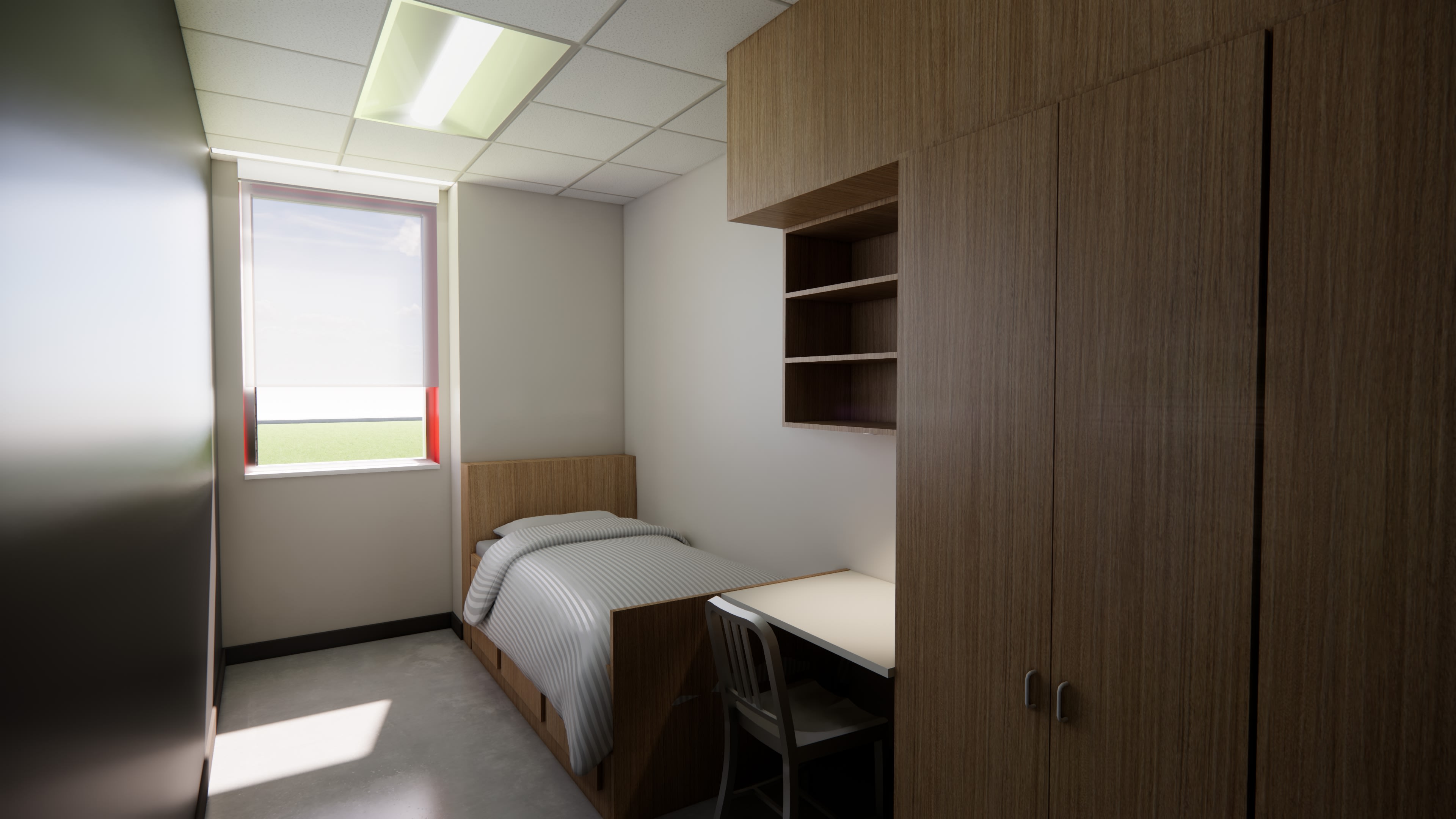 City of Terrell Fire Station &mdash; dorm room