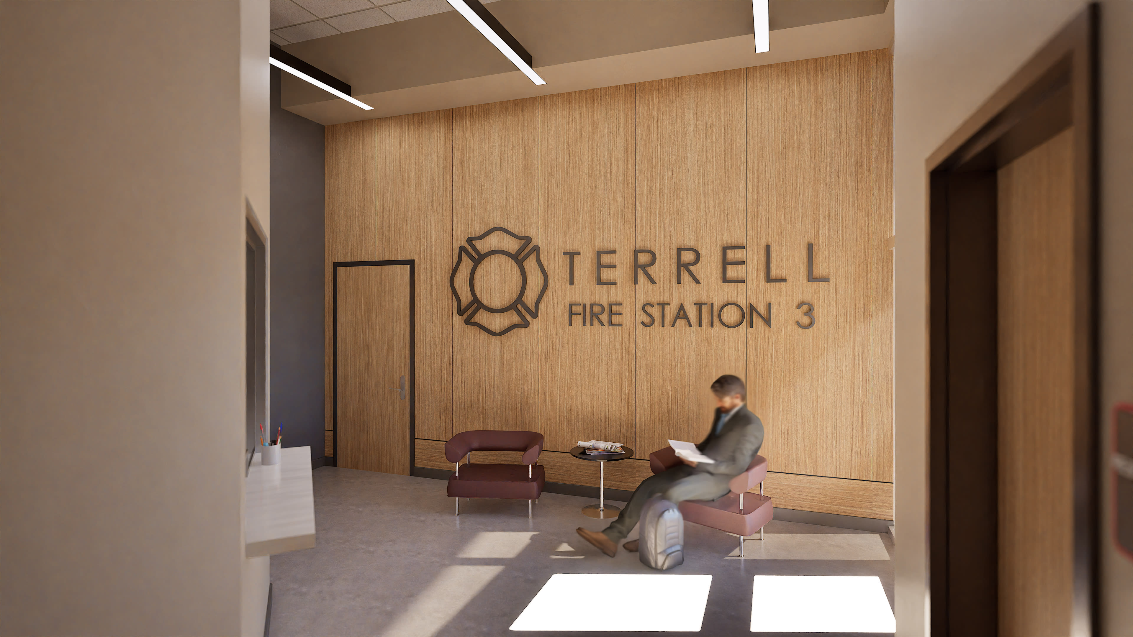 City of Terrell Fire Station &mdash; entry vestibule
