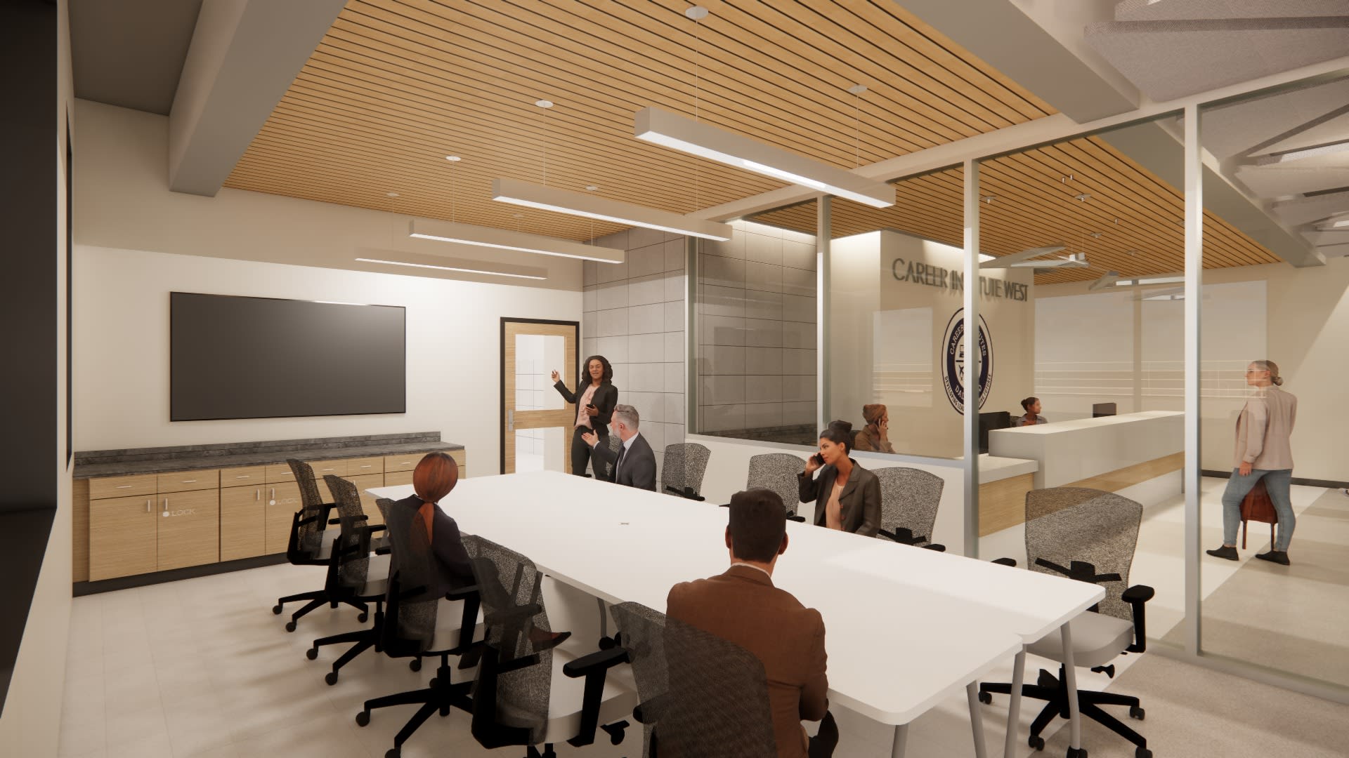 CIW conference room with view to reception
