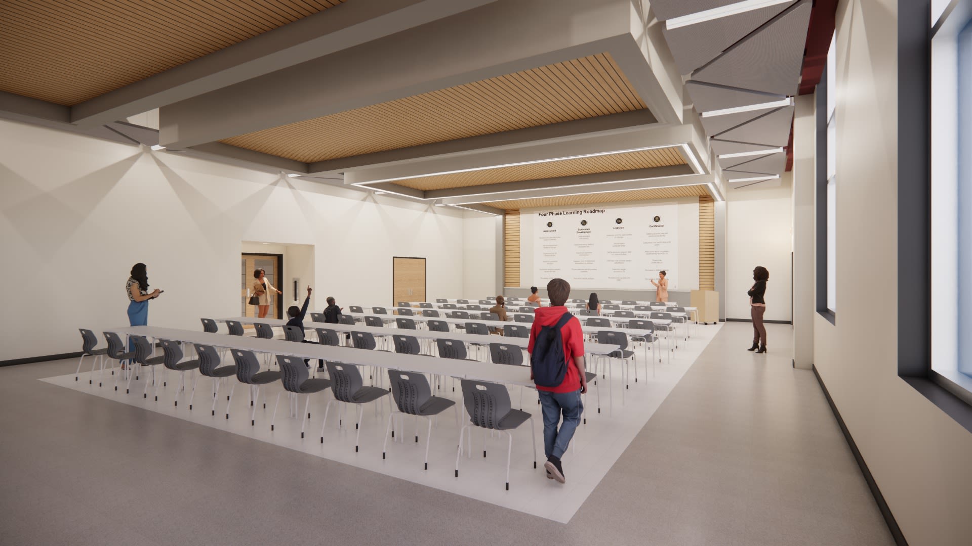 CIW lecture hall &mdash; with students