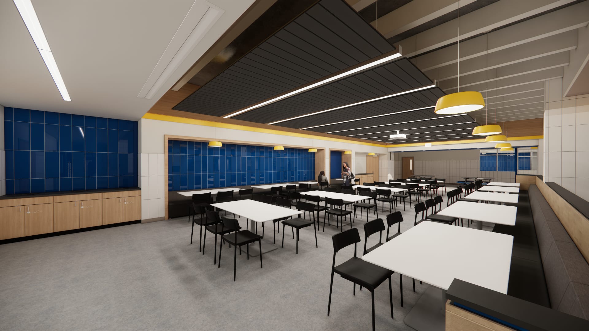 LCHS cafeteria &mdash; seating area