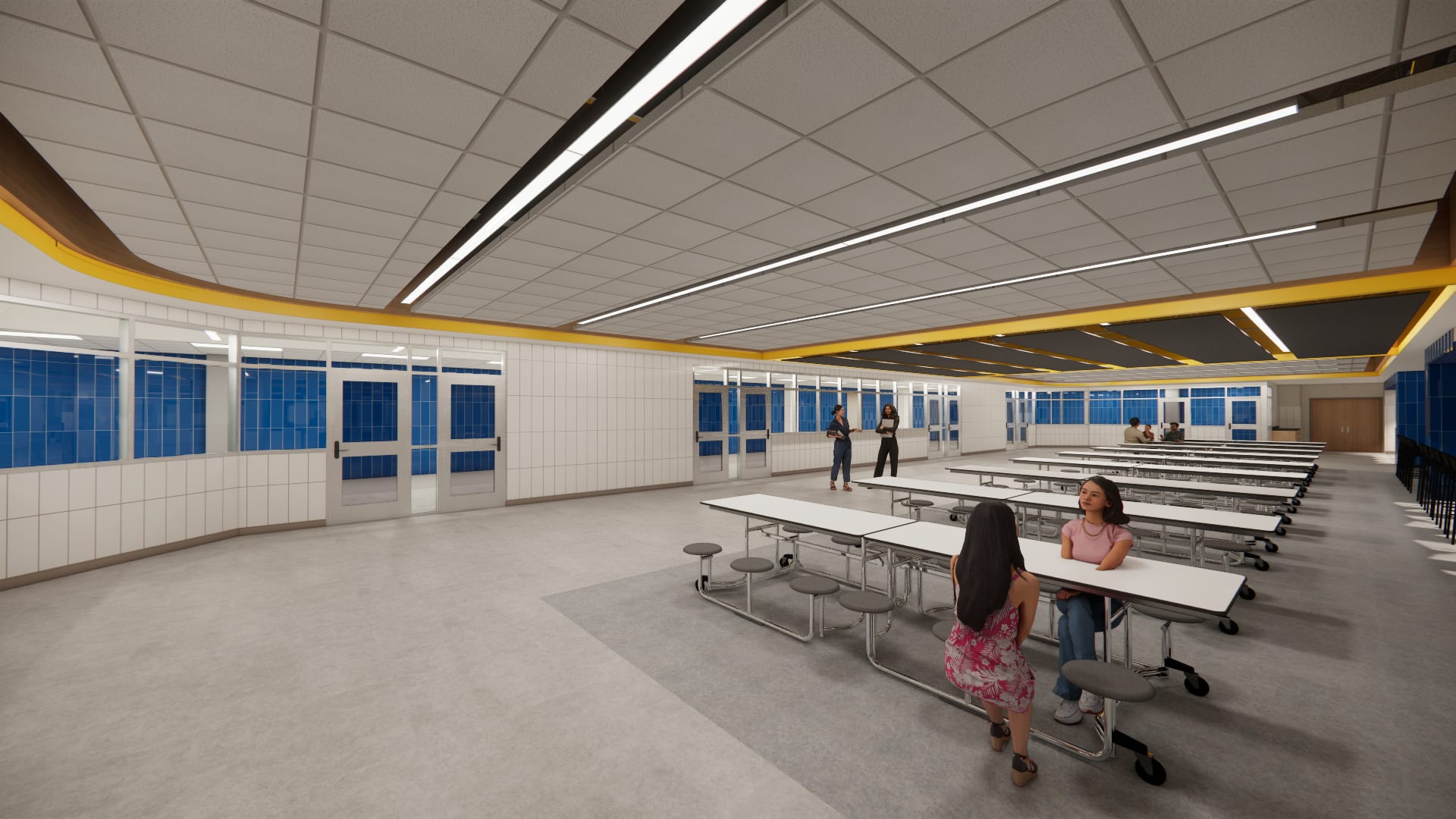 LCHS cafeteria &mdash; serving line