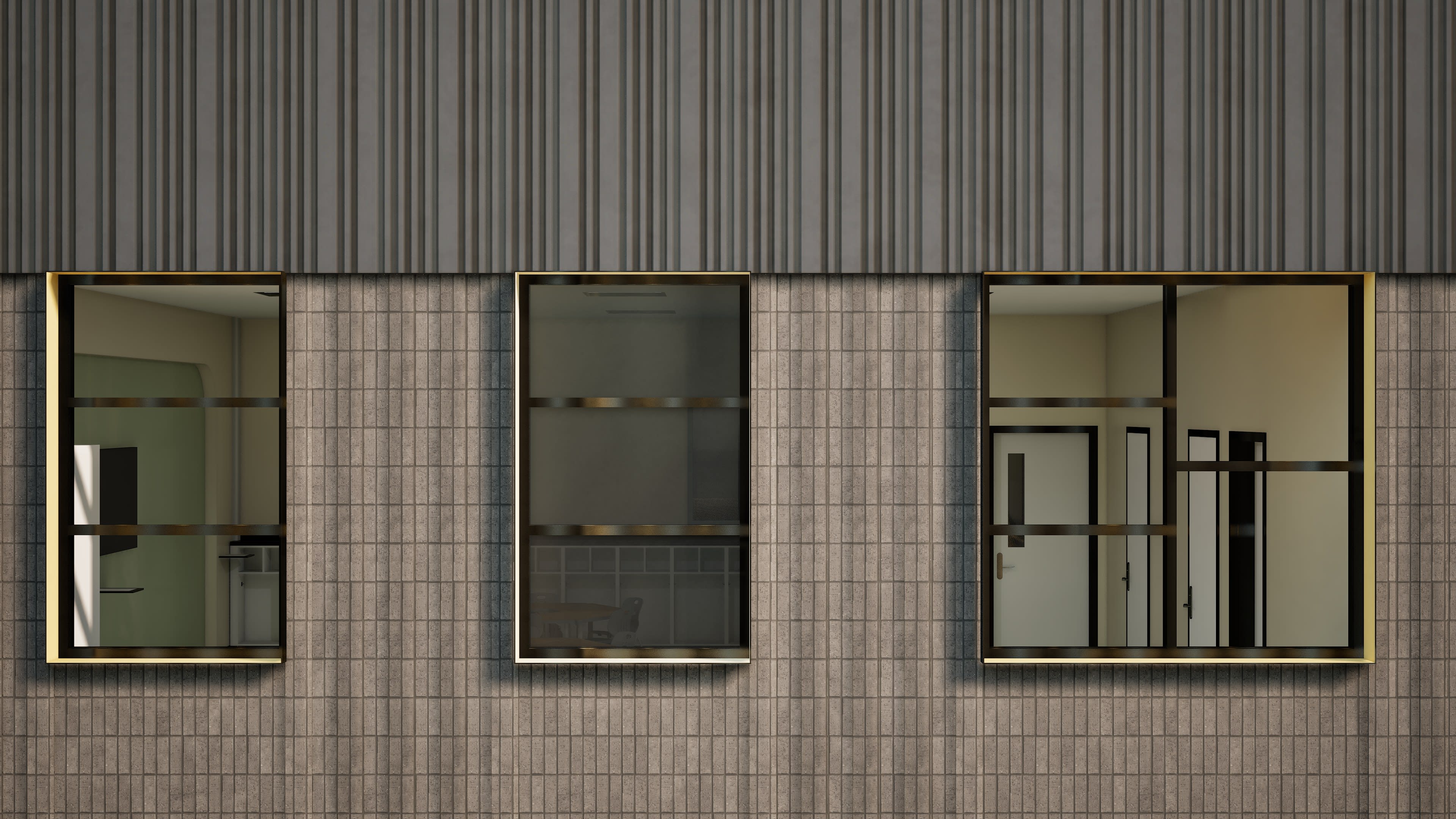 Whitesboro Early Childhood Center &mdash; window and panel facade detail