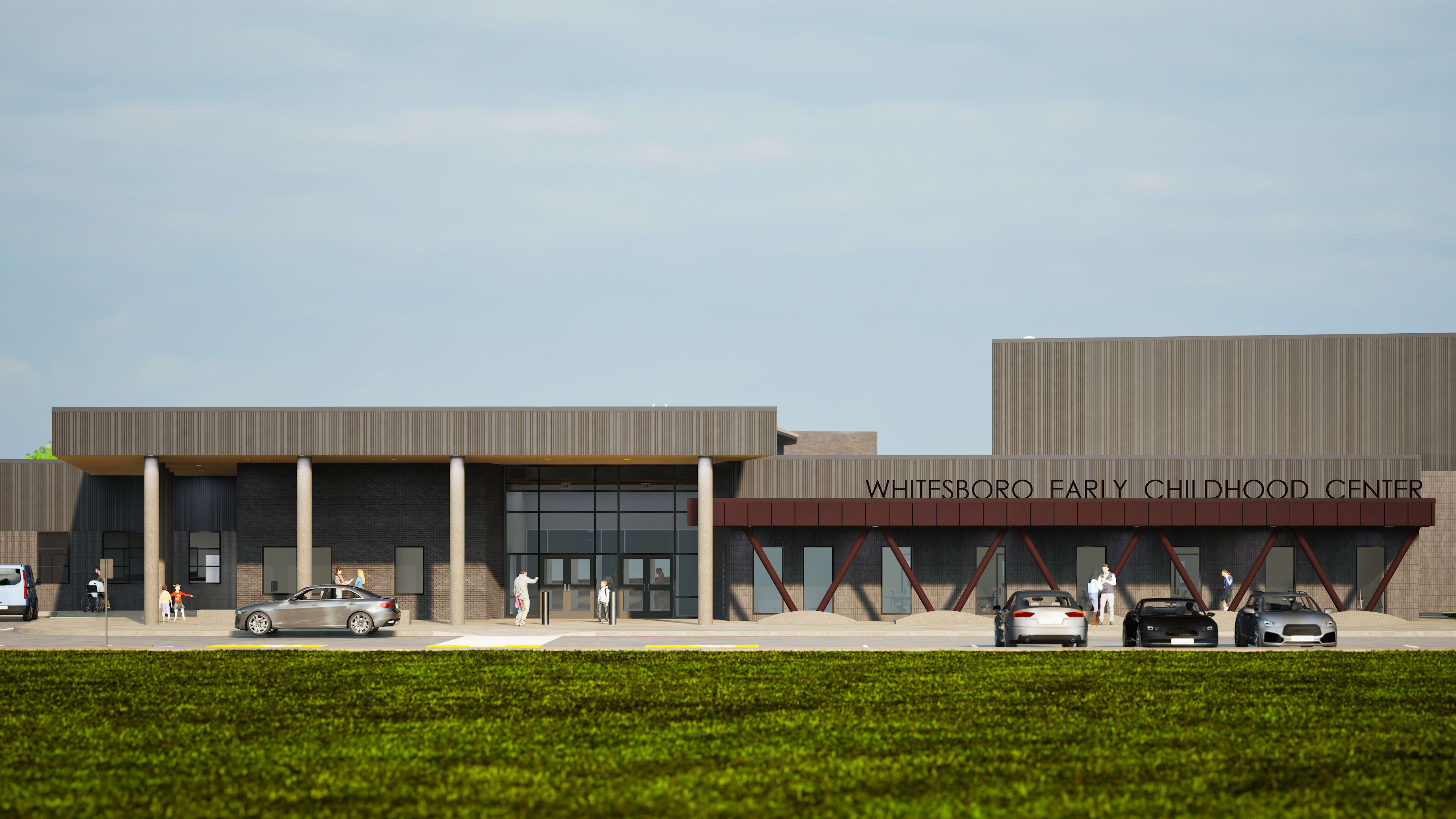 Whitesboro Early Childhood Center &mdash; main entry facade