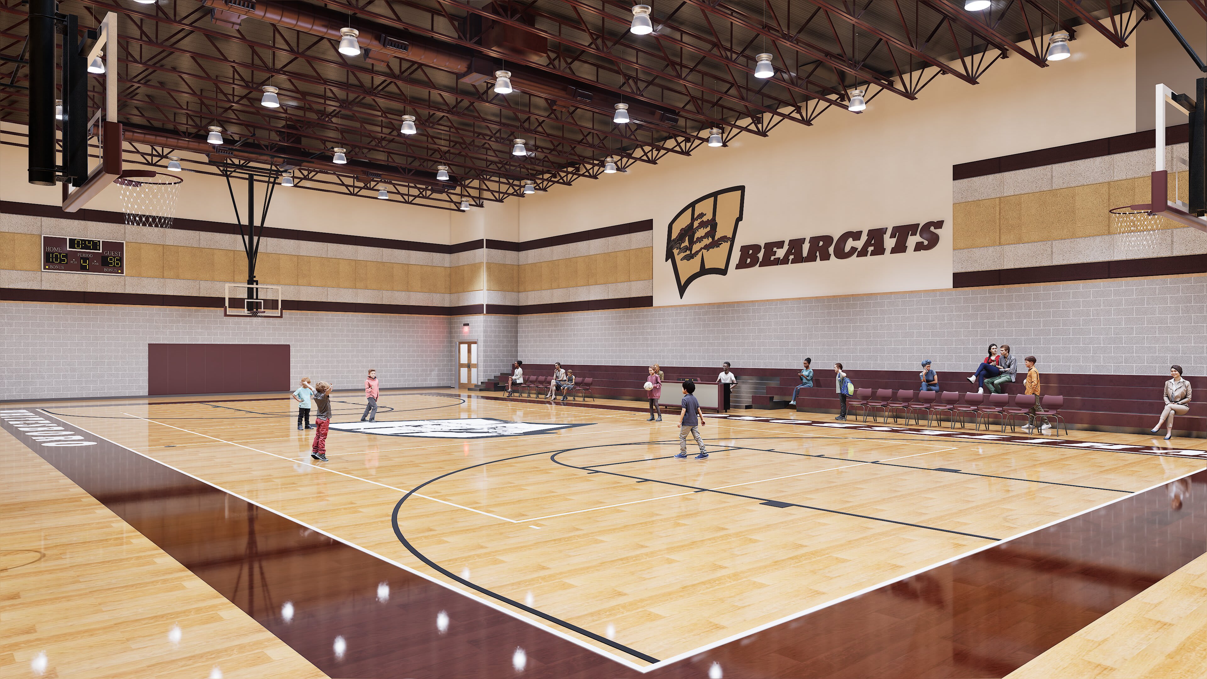 Whitesboro BTC &mdash; Bearcats gymnasium, basketball court