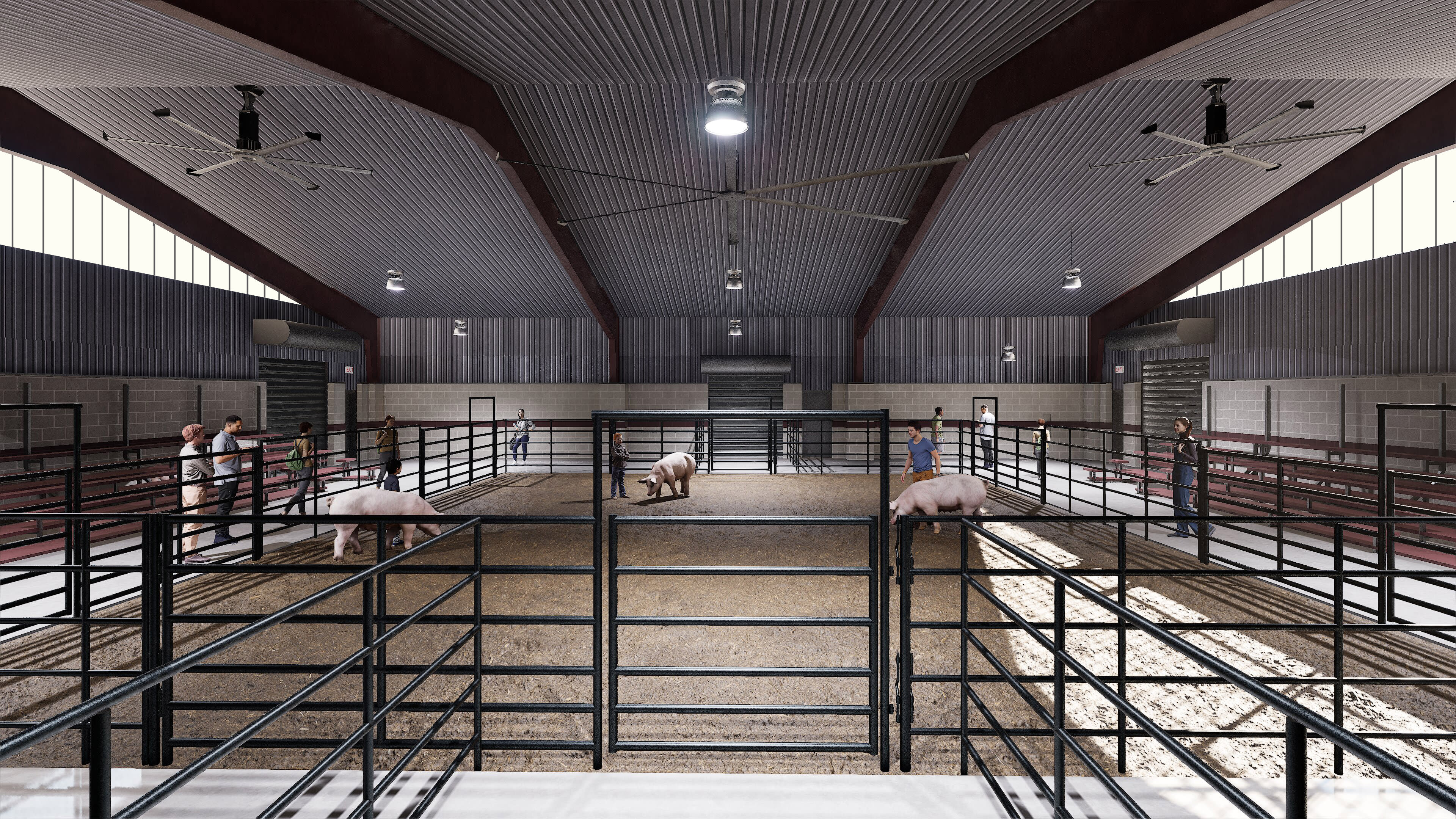 Whitesboro Agriscience Center &mdash; livestock barn, show pens