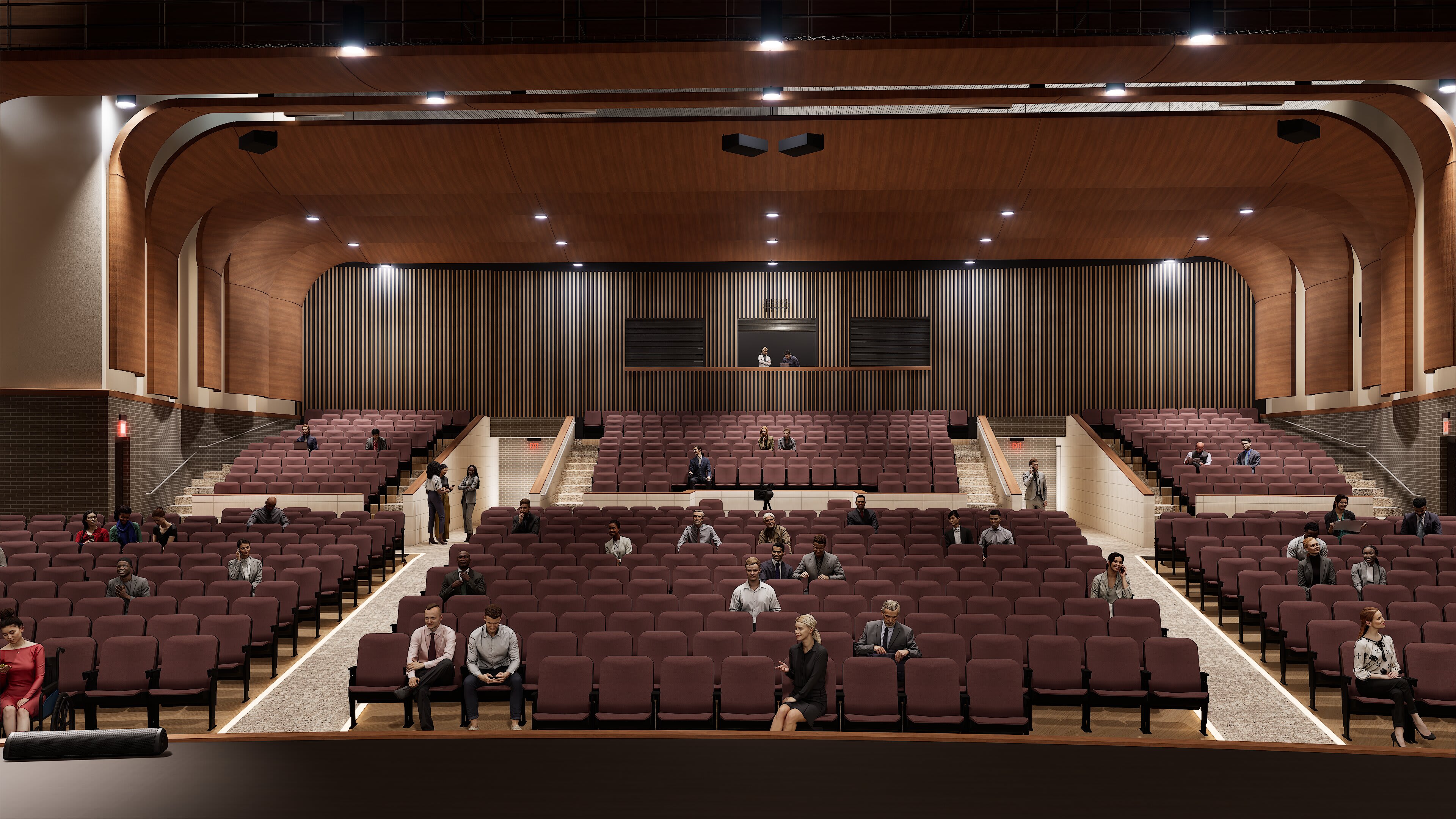 Whitesboro PAC &mdash; auditorium from stage toward house