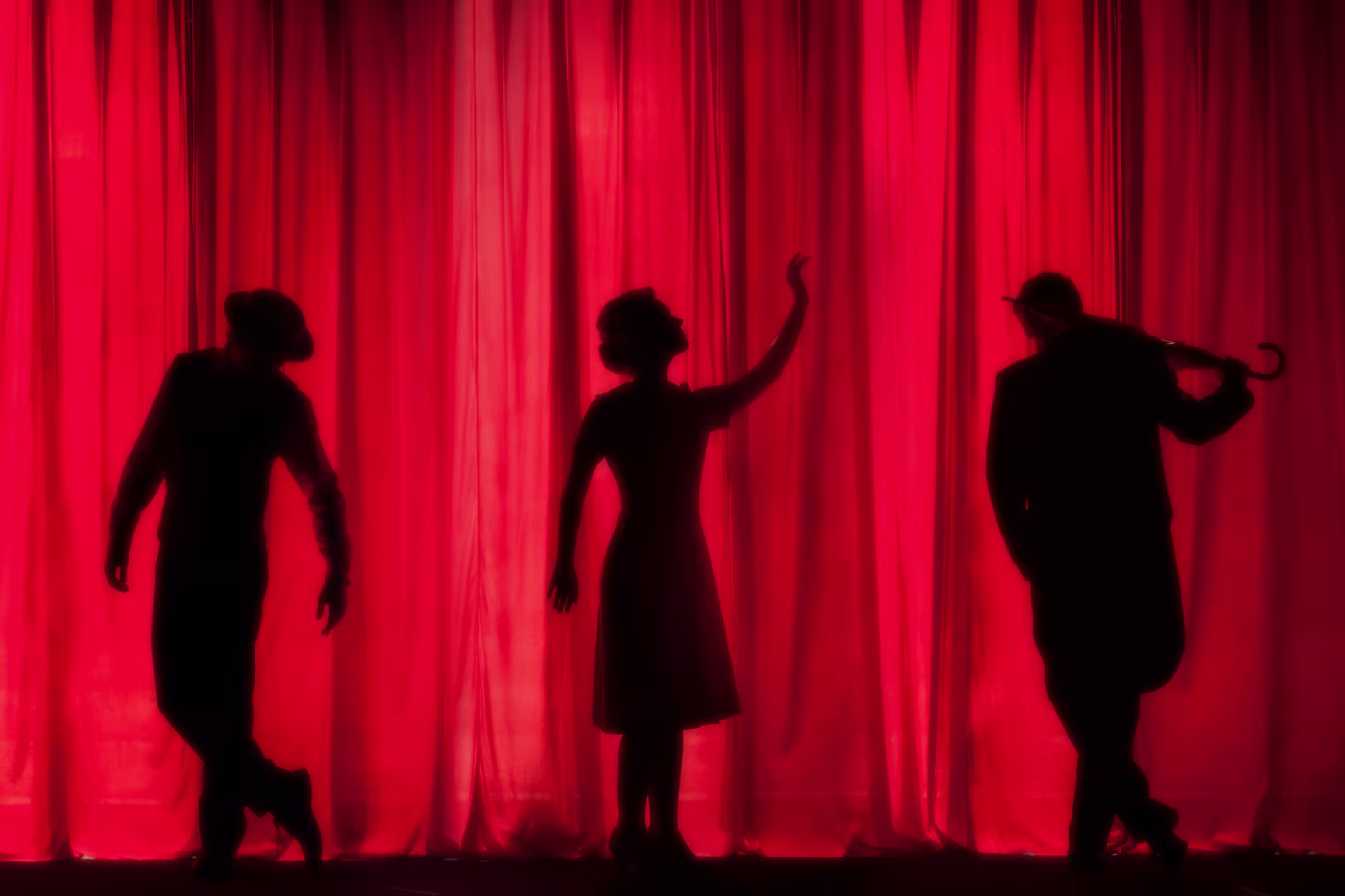 Silhouettes on stage