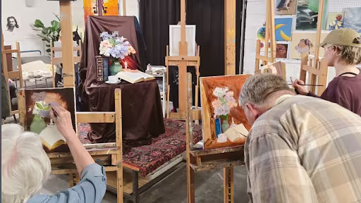 A painting classroom