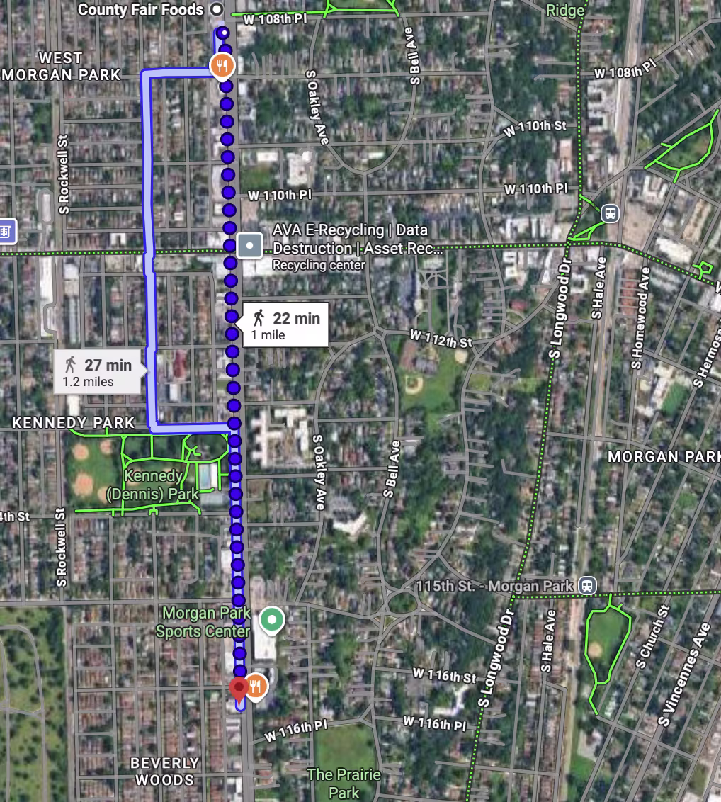 Western Avenue map
