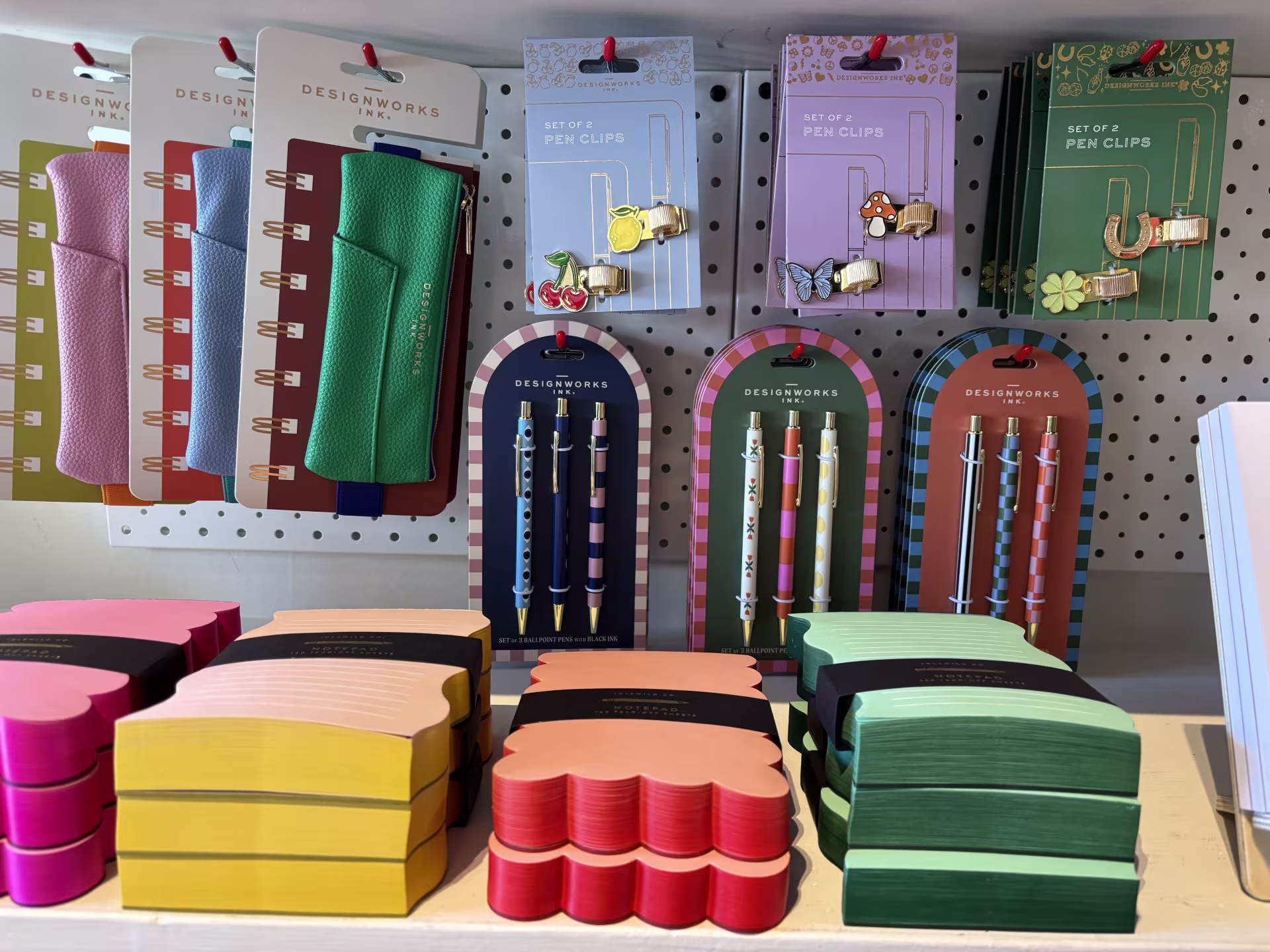 colorful pens and notepads