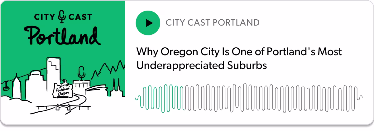 screenshot of a podcast player