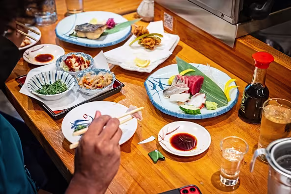 Feasting at Izakaya Seki. (The Washington Post/Getty Images)