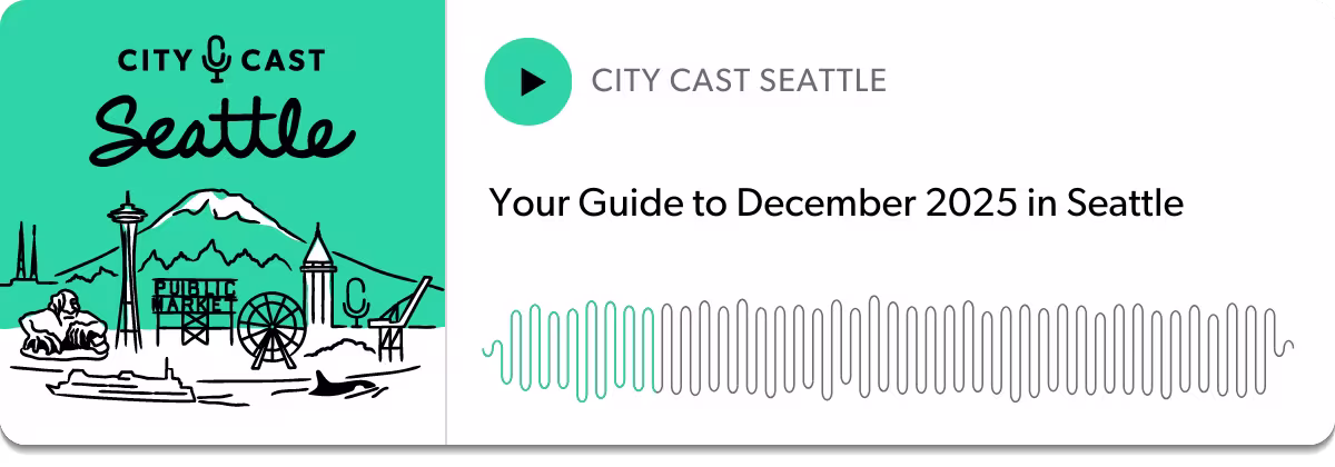 Podcast player: "Your Guide to December 2025 in Seattle"