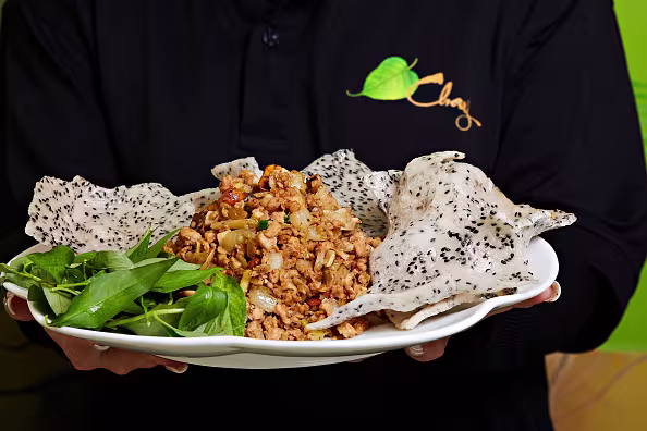 Meatless laab at Chay. (The Washington Post /Getty Images)