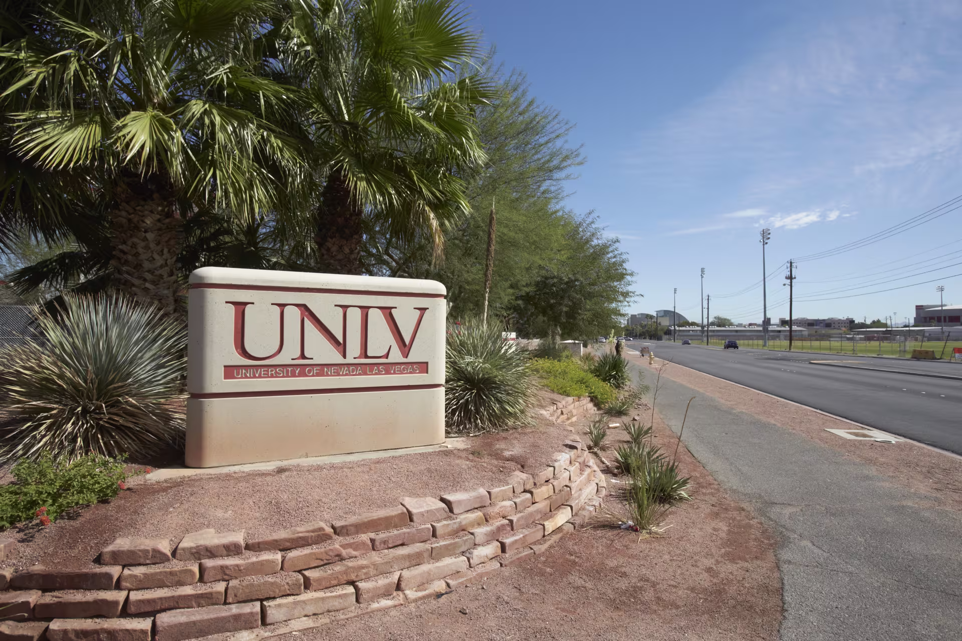 The entrance to UNLV.