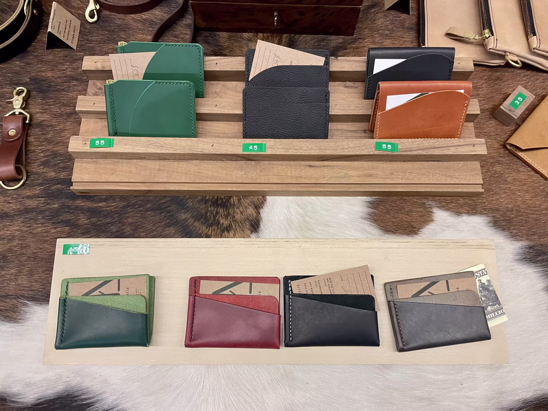 Handmade leather wallets 