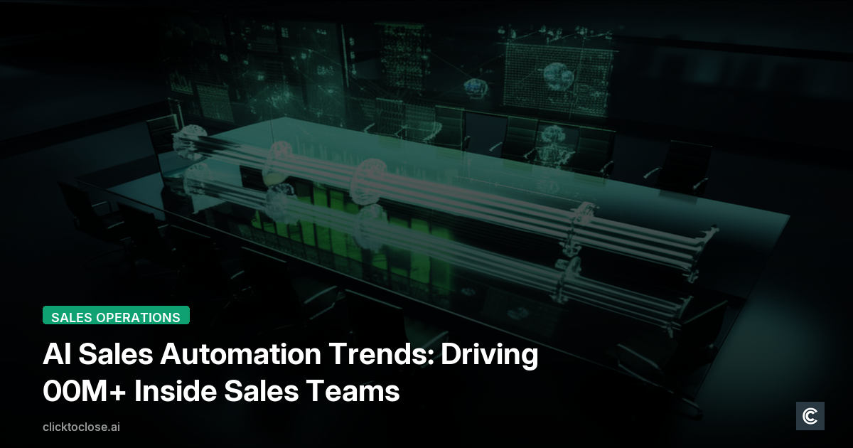 AI Sales Automation 2025-2026: 7 Trends Driving $100M+ Teams