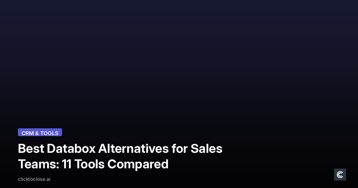 Best Databox Alternatives for Sales Teams: 11 Tools Compared