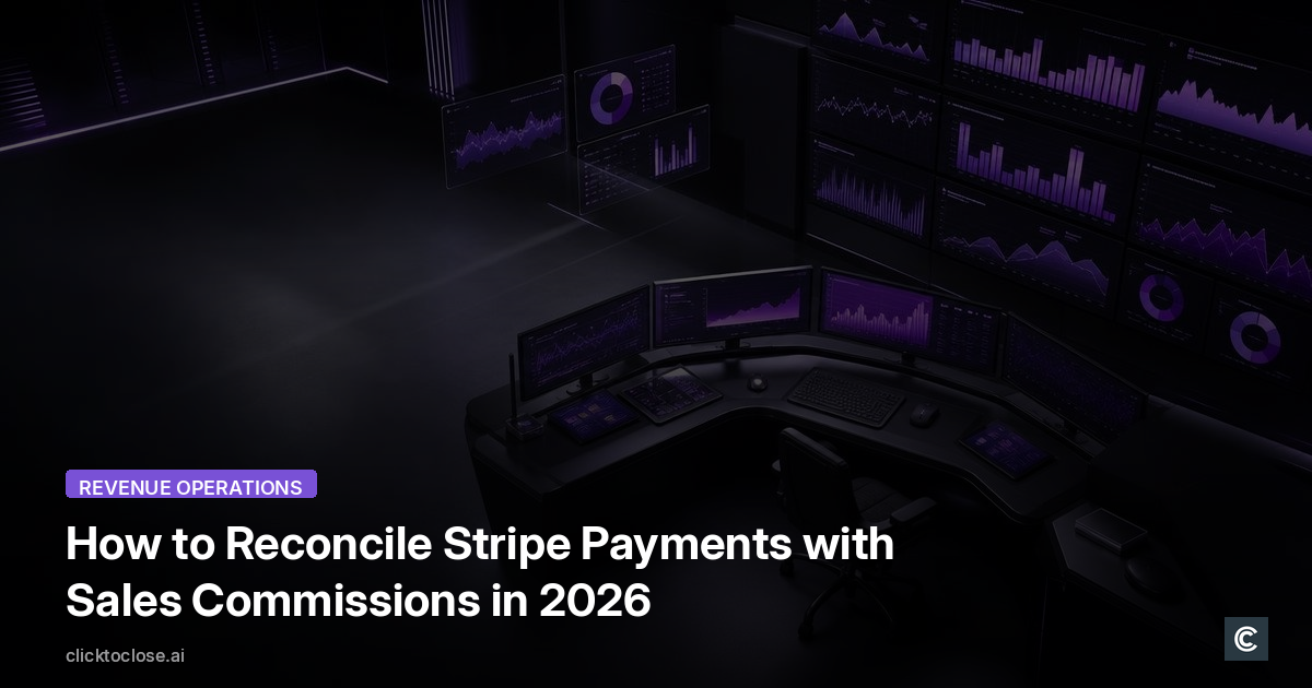 How to Reconcile Stripe Payments with Sales Commissions in 2026