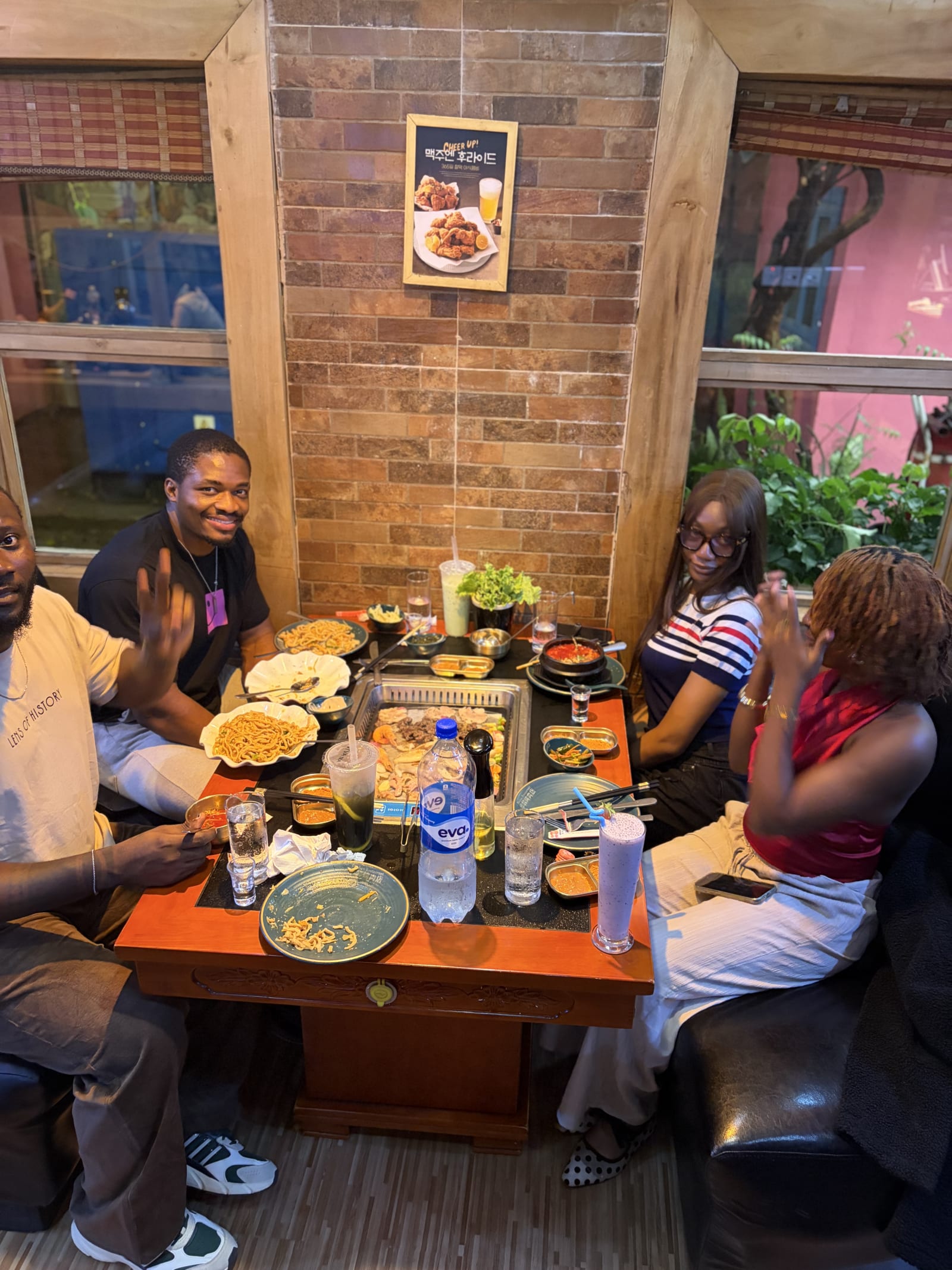 Out with the internal tools team over food
