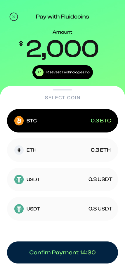 Flip by Fluidcoins — withdrawal and crypto-to-naira conversion flow