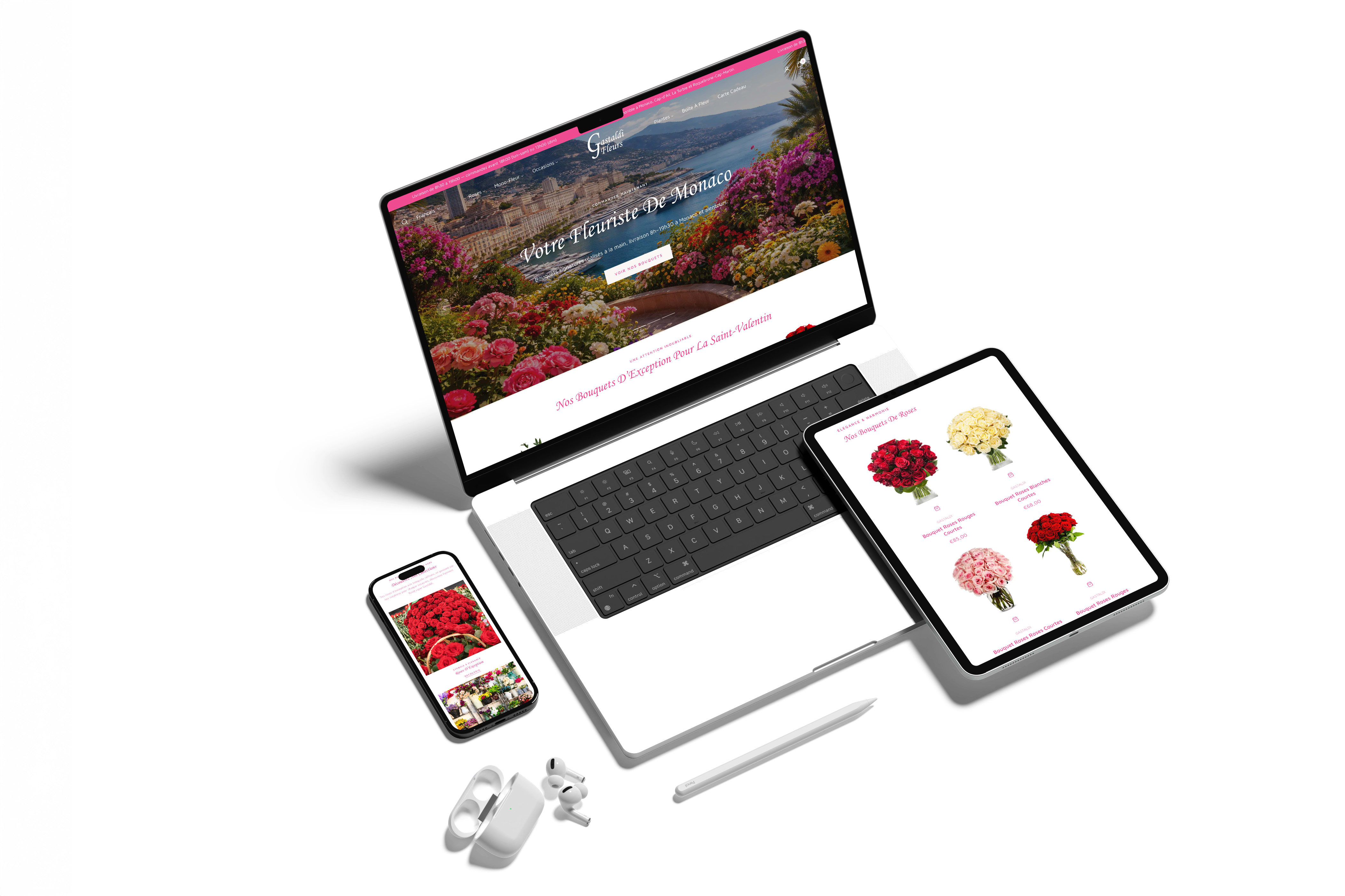Gastaldi Fleurs Monaco — Shopify store by BSS Digital Agency