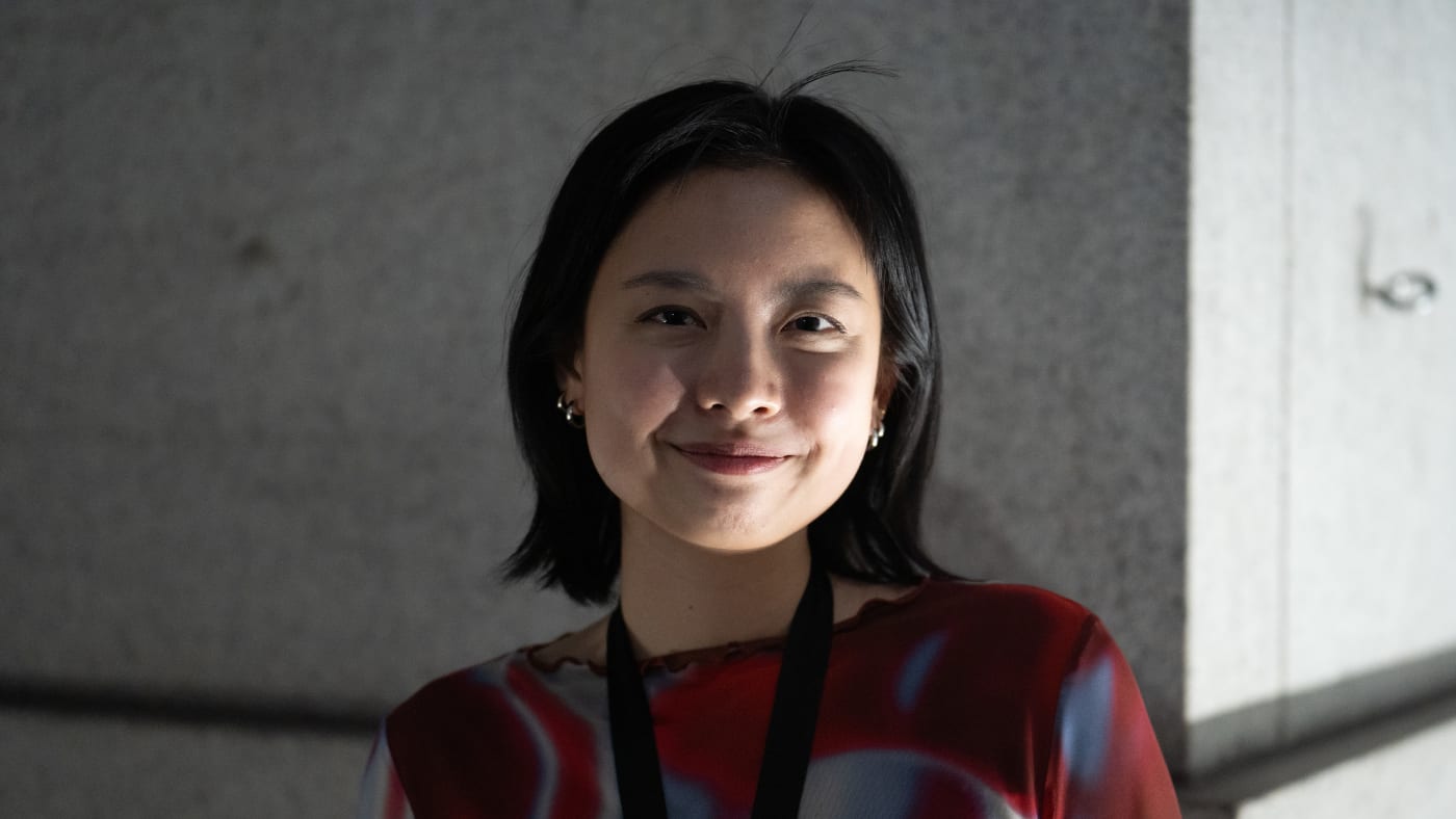 A tradutora Lin King no National Book Awards de 2024, em Nova York