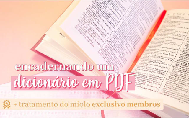 Capa do post de Make My Memo: ENCADERNANDO UM LIVRO PDF com costura e capa dura