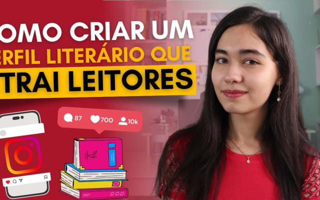 Capa do post de Marina Blanc: Como criar um Perfil Literário que ATRAI LEITORES | Marina Blanc