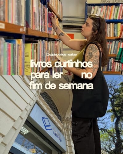 livros curtinhos para ler no fim de semana ⭐️ e todos eles você encontra na @livrariaunesp dá pra passar por lá num sábado de manhã e já…