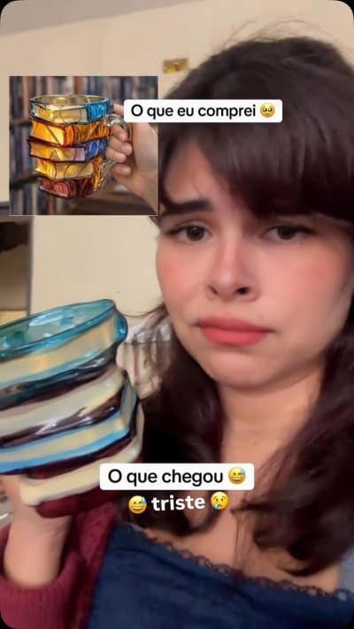 Só queria uma caneca de livros 📕 😅😅😅😅