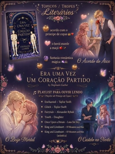 Um acordo com o destino, uma maçã envenenada e uma playlist perfeita! 🍎✨ Montei esse design com as músicas que vivem alugadas na minha…