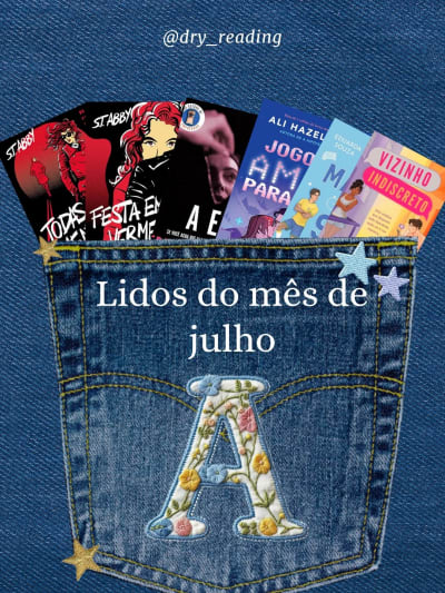 🌟Meu mês de julho em livros! Entre romances, suspense e muitas reviravoltas, essas foram as leituras que marcaram o mês. E aí, qual delas…