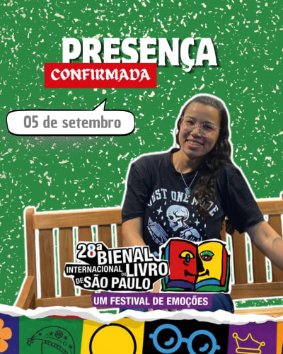 Eu estou animadíssima para a 28ª BIENAL INTERNACIONAL DO LIVRO DE SÃO PAULO. Eu estarei durante todo o dia 05 de setembro com vários…