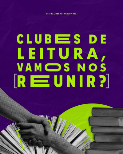 Se você participa ou organiza um Clube de Leitura, que tal marcar um encontro presencial durante a Feira Literária de Jundiaí? 📚 Escreve…
