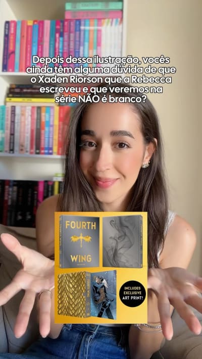 Ilustração da própria graphic novel de Quarta Asa. 🏷️: #bookstagram #fourthwing #rebeccayarros #xadenriorson