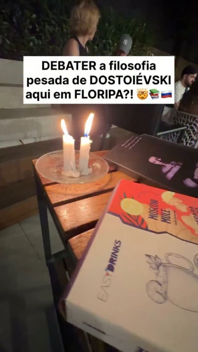 Discutir Dostoiévski em português aqui em Floripa? Desafio aceito! 🤯🇷🇺✨ Fomos convidados para participar de um encontro do…