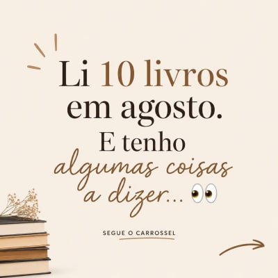 Teve de um tudo em agosto. 📚 Eu adoro misturar gêneros e, neste mês, saí um pouco do meu roteiro habitual: passei pela Rússia, Irã…